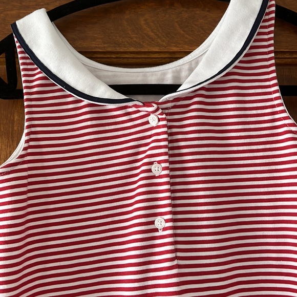 Sleeveless Janie and Jack Red stripe dress (size 10) - Picture 3 of 4